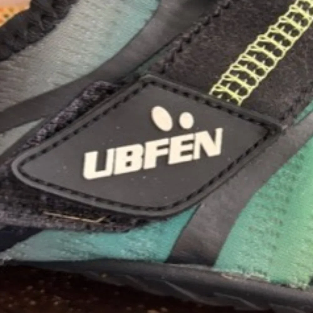 UBFEN Water Shoes Green Black Quick Dry Non-Slip Kids EU 36 (US 4-4.5)